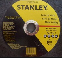 Đá cắt 355 x 3 x 25.4 mm Stanley STA8011R