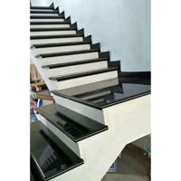 Đá cầu thang bộ Granite kim sa trung, cổ trắng