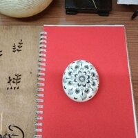 Đá Chặn Giấy Vẽ Mandala, Đá Trang Trí Để Bàn, Đá Vẽ Chấm Nghệ Thuật, Đá Chữa Lành, MandalaDot Stone, PaperWeight Stone