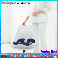 Da * Đệm ngồi xốp Memory Thiết kế rỗng Đệm ngồi Memory Foam Bệnh trĩ Đệm ngồi để giảm đau lưng Vải lông cừu mềm Thiết kế tiện dụng Giảm áp lực Đông Nam