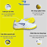 (ĐÃ ĐỆM QUANH GÓT)Giày đá bóng sân cỏ nhân tạo chính hãng thăng Long đã khâu fun đế chất liệu da p-u trống nước siêu bền