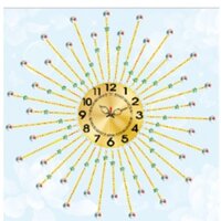 (ĐÃ ĐÍNH)Tranh đá Đồng Hồ Ngôi Sao May Mắn