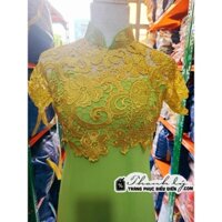 [Đã dùng, mới 95%] Áo dài ren pha, áo dài bưng quả.