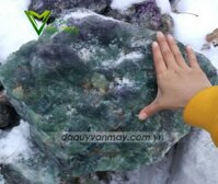 Đá Fluorit dạng thô tím