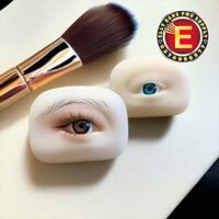 Da Giả Hình Chân Mày Silicon 5D Tập Phun Xăm Điêu Khắc