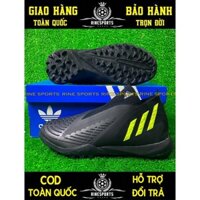 ĐÁ GIÀY BÓNG ĐÁ NHÂN TẠO  Predator EDGE không dây màu đen HÀNG SUPER THAILAND