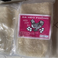 Da heo chiên phồng Hiệu Con Gà 1kg - Làm da heo lắc mắm tỏi - Bì lợn khô Con Gà túi 20 miếng (HSD 6 tháng từ NSX)