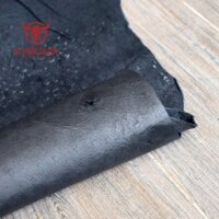Da heo mặt cật cao cấp làm lót độ dày 0.6 đến 0.8 mm màu đen thương hiệu Da Thuộc Sài Gòn - Bán da thật