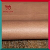 Da heo mặt cật lót túi xách, ví da màu nâu nhạt - Hàng cao cấp thương hiệu Da Thuộc Sài Gòn - Da handmade