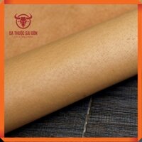 Da heo mặt cật màu vàng kem độ dày 0.6mm đến 0.8mm thương hiệu Da Thuộc Sài Gòn - Da thuộc nguyên con