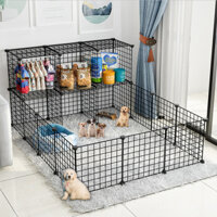 [ĐÃ KÈM CHỐT] Quây Chuồng Chó Mèo Tấm Lưới Ghép Chuồng Chó Mèo Thép Sơn Tĩnh Điện - Hàng sẵn kho số lượng lớn