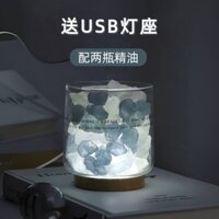 Đá khuếch tán hương liệu không cháy Phòng ngủ gia đình Đá pha lê Lâu trôi Hỗ trợ giấc ngủ Tinh dầu thơm Đèn trang trí quà tặng