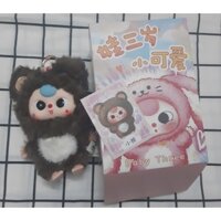 [ĐÃ KHUI] Baby three V3 mini Gấu nâu lé (còn box còn card)