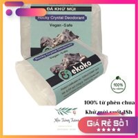 Đá lăn nách khử mùi từ phèn chua (muối khoáng tự nhiên) EKOKO hiệu quả 18h, tiện dụng, trắng sáng, không thâm sạm