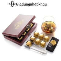 Đá Lạnh Inox AMERIGO, Đá Vĩnh Cửu, Đá Không Tan Trong Nước, Giữ Nguyên Vị Đồ Uống, 8 Viên, Nhập Đức, giadungnhapkhau19