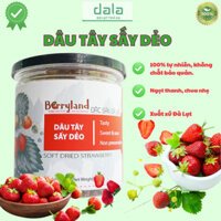 ĐÀ LẠT GỐC + TẶNG QUÀ 20K - Dâu Tây Sấy Dẻo - Thương hiệu Berryland - 100% dâu tươi, chua ngọt thơm ngon - Hũ 155g