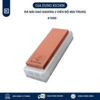 Đá mài dao Naniwa thương hiệu KATANA độ mịn trung #1000 (185x65x15mm) - NKP-1000C đế kèm hộp đựng bảo quản