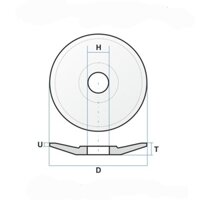 Đá mài đĩa hợp kim Liên Xô. Ф150×16×32мм.