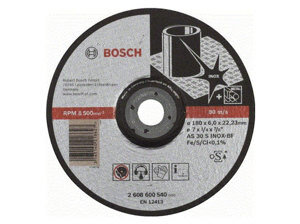 Đá mài inox 180x6x22.2mm Bosch 2608600540