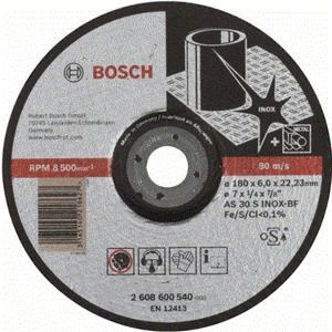 Đá mài inox 180x6x22.2mm Bosch 2608600540