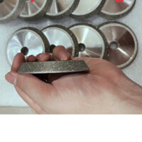 Đá mài kim cương lắp máy mài phay ngón và máy mài mũi khoan phi 78x10.3x12.7x60 độ