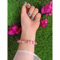 Đá mắt mèo hồng-vòng tay phong thủy