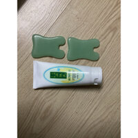 Đá mặt ngọc cạo gió kèm kem cạo gió mặt