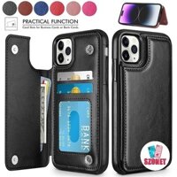 Da Màu Nguyên Chất Có Giá Đỡ Thẻ Mềm Chống Sốc Ốp Lưng Điện Thoại iPhone 15 14 13 12 11 Pro Max 15 Plus XS XR X 8 7 6 6S Plus + SE 2020 Vỏ Điện Thoại Chống Rơi