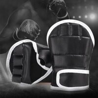 Da Mới Nửa Viền Karate Găng Tay Đấm Bốc 1 Tấm Bảo Vệ Mitts Cho Taekwondo Muay Thái Mma Sanda Bao Cát