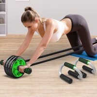 [Đa Năng] Bánh xe tập bụng, Máy tập bụng, Giảm bụng, Con lăn tập thể dục cho nữ, Dụng cụ tập cơ bụn