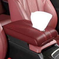 Đa Năng Da Tay Vịn Nâng Cao Miếng Lót Xe Điều Khiển Trung Tâm Bộ Nhớ Xốp Tay Hộp Miếng Lót Xe Đựng Khăn Giấy