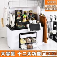Đa Năng Hộp Đựng Gia Vị Nhà Bếp Có Giá Để Đồ Dầu Muối Nước Dấm Bình Có Giá Để Đồ Hộ Gia Đình Hộp Bảo Quản