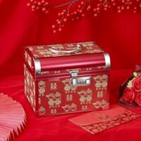 [Đa Năng] Hộp đựng mỹ phẩm Hộp đựng trang sức cưới cô dâu Hộp đựng mỹ phẩm khóa mật khẩu hợp kim nh
