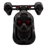 Đa Năng Màu Đen Chrome Xe Máy Đầu Lâu Tín Hiệu Phanh Sau Đuôi Đèn Cho Harley Cho Xe Honda Cho Yamaha Cho Suzuki