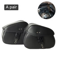 Đa Năng Màu Đen Xe Máy Lưu Trữ Bên Yên Túi Da PU Xoay Cánh Tay Túi Dụng Cụ Cho Harley Sportster XL883 1200