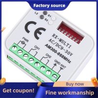 Đa Năng RX Đa Tần Số 300-868 MHz Thu 2CH 12V 24V Module Rơ Le Cửa Nhà Để Xe Điều Khiển Từ Xa 433.92 MHz 868 MHz Bộ Thu Điều Khiển Từ Xa