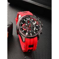 Đa Năng Sáu Đồng Hồ Kim Nam Thạch Anh Mặt Số Lớn Dây Đeo Silicon Thể Thao Thời Trang Dạ Quang Bé Trai Đồng Hồ Đeo Tay