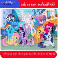 [Đa Năng]60 Miếng My Little Pony Hoạt Hình Bảng Ghép Hình Bằng Gỗ Giáo Dục Trẻ Em Đồ Chơi Trí Tuệ