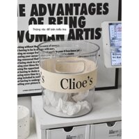 [Đa Năng]hh3pjv346fMáy Tính Để Bàn Trong Suốt Thùng Rác Nhà Phòng Khách Mini Trumpet Đơn Giản Lưới Đỏ Giá Trị Cao Ánh Sá