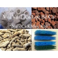 Đá Nham Thạch (1kg) + Sứ Lọc (1KG) combo khi mua tặng thêm 3 cây sứ dài như hình