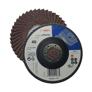 Đá nhám xếp P120 Ø100mm Bosch 2608603703