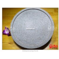 Đá nướng thịt núi lửa tròn lõm  25x25x3cm  không khói dùng cho 4-6 người ăn  hình tròn tiện dụng