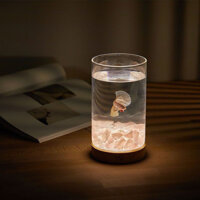 Đá pha lê Betta Bể cá Sáng tạo Phong cảnh vi mô Đèn ngủ Quà tặng Mặt trăng