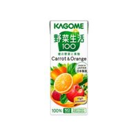 (đã phân loại) Nước Ép 100% Rau Củ Quả Cô Đặc Kagome 200ml Vị Cà Rốt Và Cam - Hàng Nhật nội địa