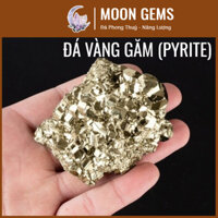 Đá phong thuỷ thanh tẩy Vàng Găm vụn 5 cm , Đá Pyrite dùng sưu tầm trang tri bể cá trải nền handmade