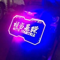 Dạ Quang Biển Bê Khỉ Độc Đáo Biển Số Rùa Nhỏ Tốc Độ Xe Điện Xe Máy Đa Năng Dạ Quang 12V