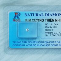 Đá quý KIM CƯƠNG Hột xoàn Diamond Tròn 2.71*1.60 li 15L.049