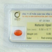 ĐÁ QUÝ OPAL LỬA TỰ NHIÊN OVAL 6*8 Li 57864