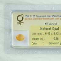 ĐÁ QUÝ OPAL TỰ NHIÊN OVAL 6*8 Li 57948