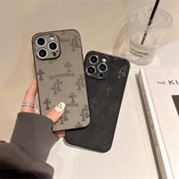 Da Sang Trọng Laser Dập Nổi Dây Đeo Tay Ốp Lưng Điện Thoại iPhone 16 15 14 13 12 11 Pro Max XR XsMax Thời Trang Chống Sốc Bảo Vệ